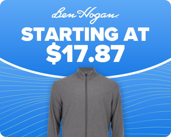 Ben Hogan Apparel Starting at $17.87