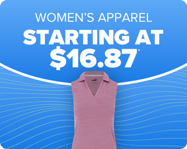 Women's Apparel starting at $16.87