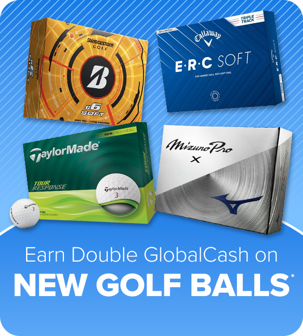 Earn Double GlobalCash On New Golf Balls