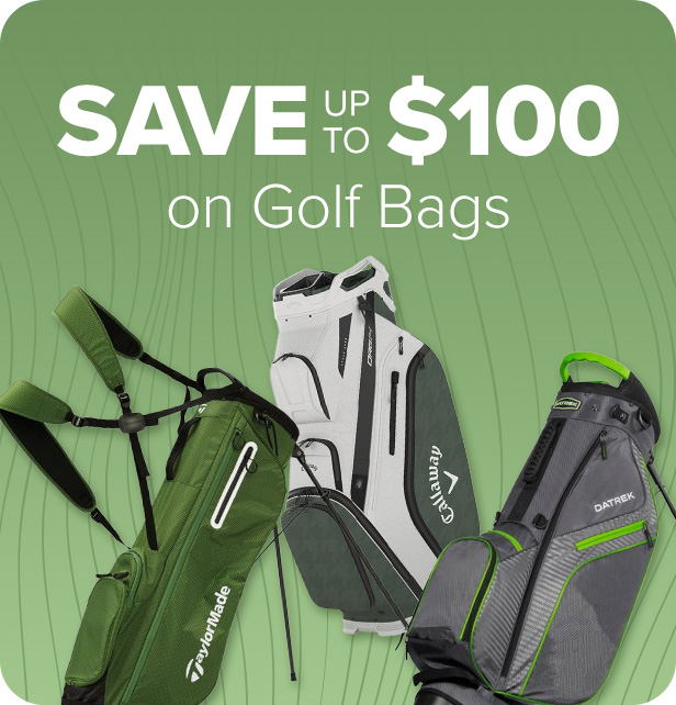 Save Up to $100 on Golf Bags