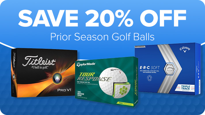 20% off Prior Season Golf Balls