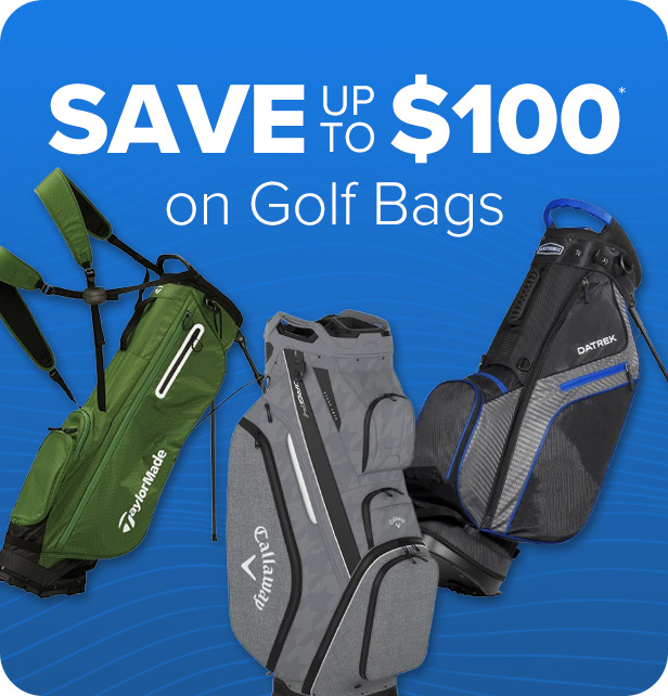 Save up to $100 on Golf Bags