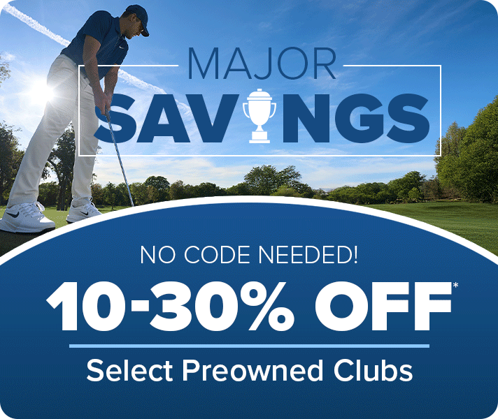10%-30% Off Select Preowned Golf Clubs
