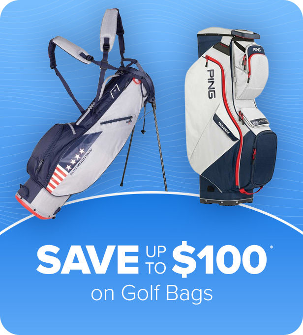 Save up to $100 on Golf Bags