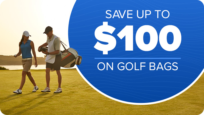 Save up to $100 on Golf Bags