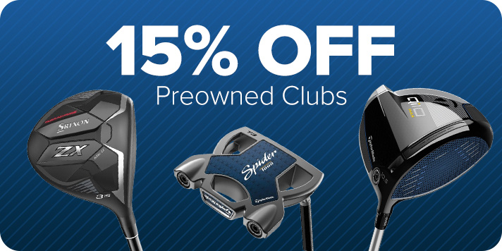 15% off Preowned Clubs