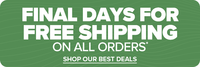 Free Shipping on All Orders - Ends July 13th