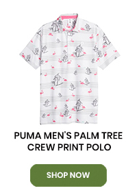 Puma Men's Palm Tree Crew Print Polo