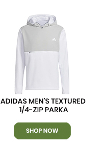 adidas Men's Textured 1/4-Zip Parka