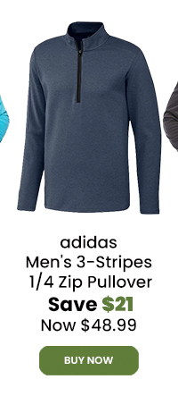 adidas Men's 3-Stripes 1/4 Zip Pullover