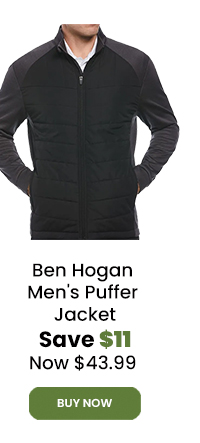 Ben Hogan Men's Puffer Jacket 0.0 No ReviewsWrite the First Review