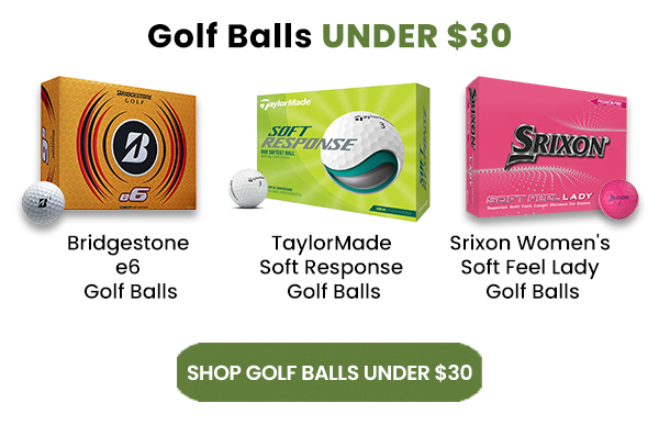 Golf Balls Under $30