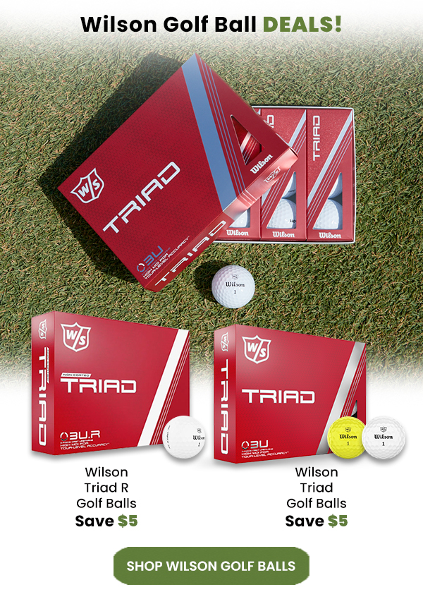 Wilson Triad Golf Ball Deals