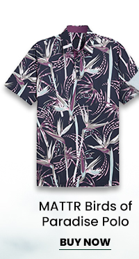 PUMA Men's MATTR Birds of Paradise Polo