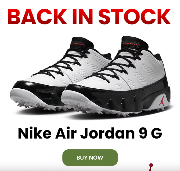 Air Jordan 9 G Golf Shoes.