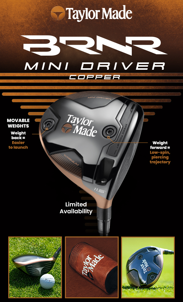 TaylorMade BRNR Mini Driver - Copper