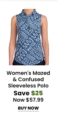 Bad Birdie Women's Mazed & Confused Sleeveless Polo