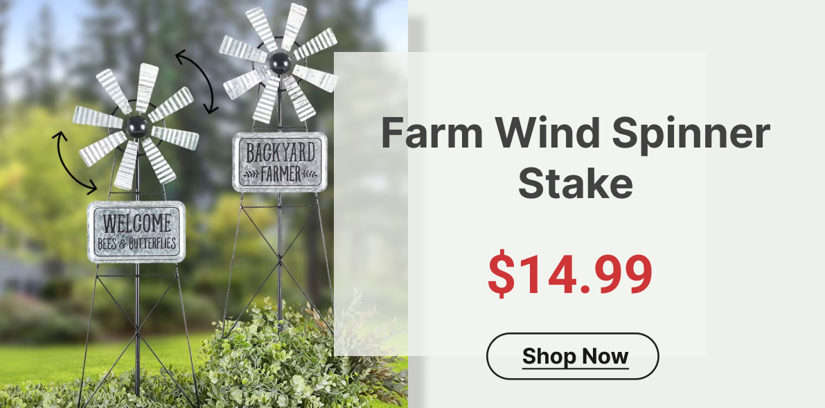 Farm Wind Spinner Stake