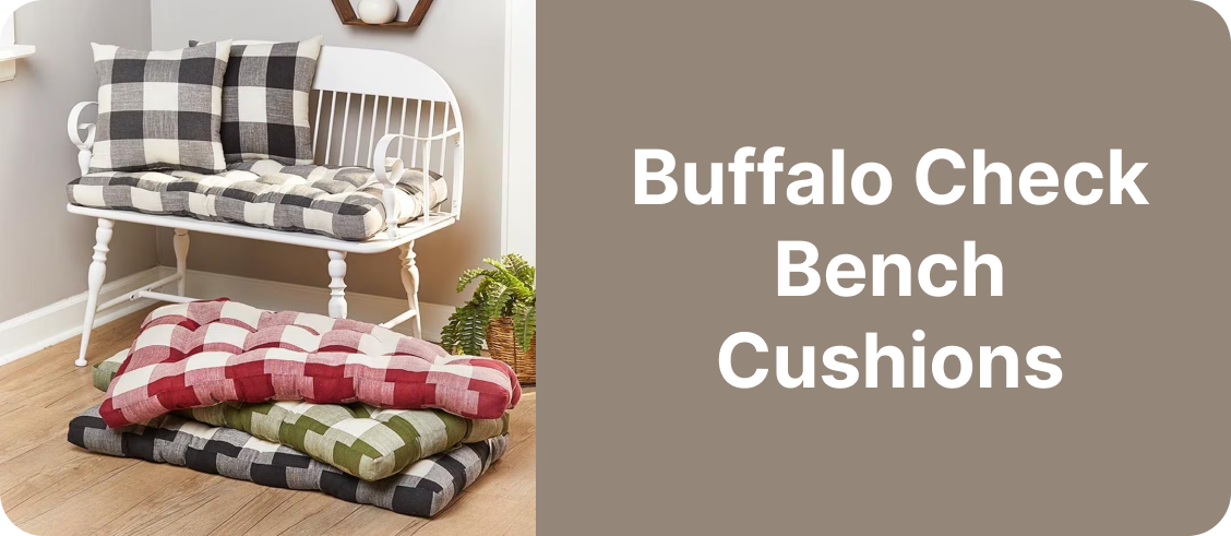 Buffalo Check Bench Cushions