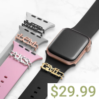 Personalized Plated Monogram Slider for Tech Watch