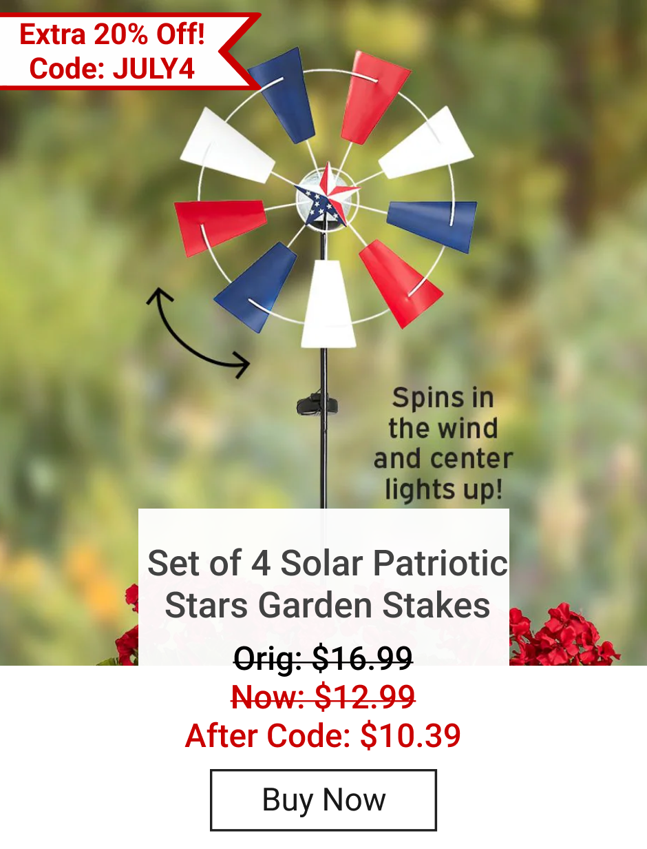 Americana Solar Wind Spinner