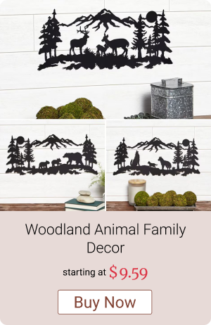 Woodland Animal Family Decor