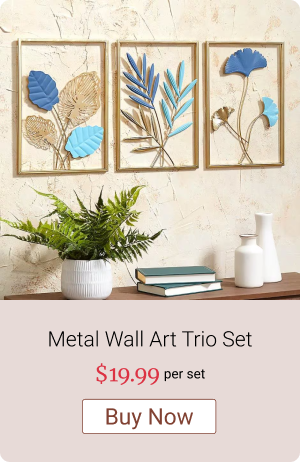 Metal Wall Art Trio Set