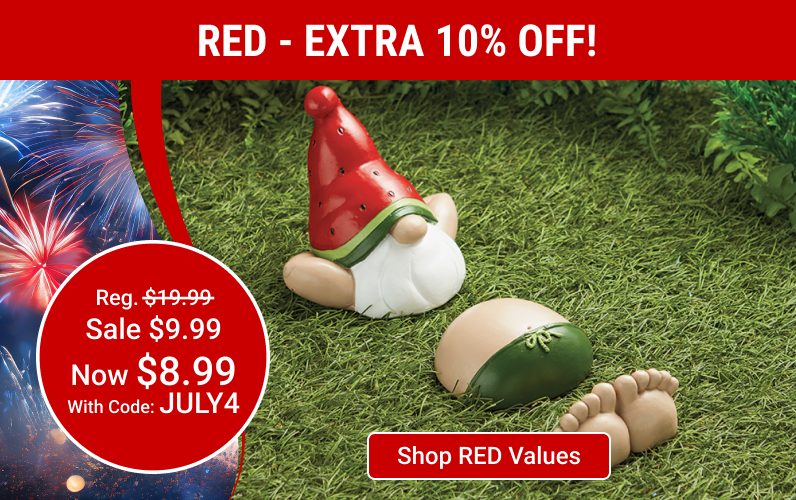 red - 10% off