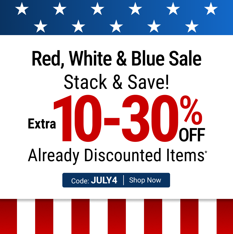 red white & blue sale