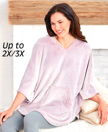 Frosted Plush Ponchos