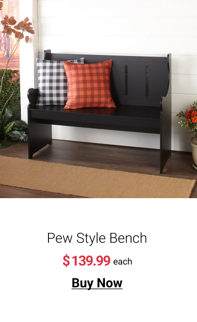 Pew Style Bench