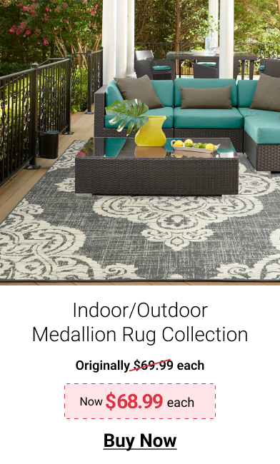 Indoor/Outdoor Medallion Rug Collection