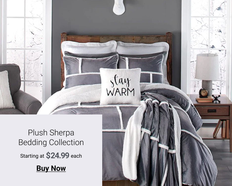 Plush Sherpa Bedding Collection