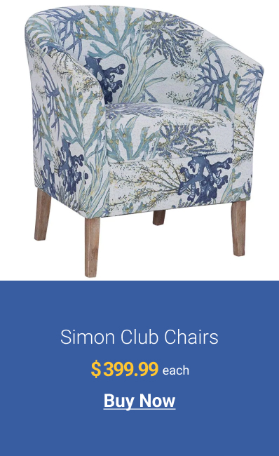  Simon Club Chairs each TN 