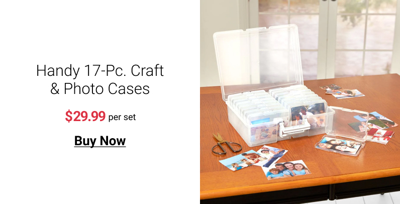 Handy 17-Pc. Craft & Photo Cases
