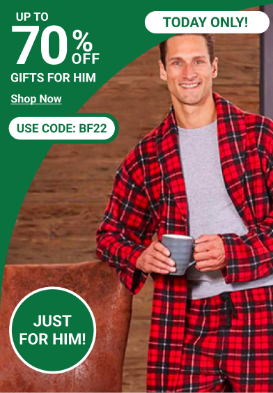 L 0, 70% OFF GIFTS FOR HIM Shop Now USE CODE: BF22 