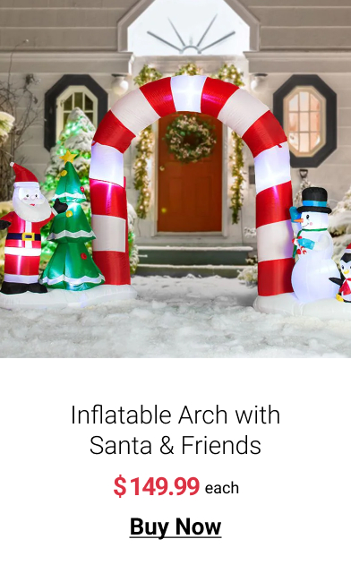  Inflatable Arch with Santa Friends each Buy Now 