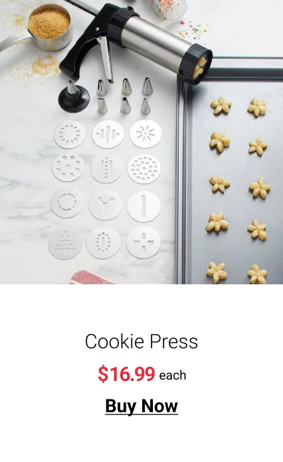  Cookie Press $16.99 each Buy Now 