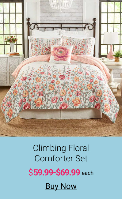 Climbing Floral Comforter Set