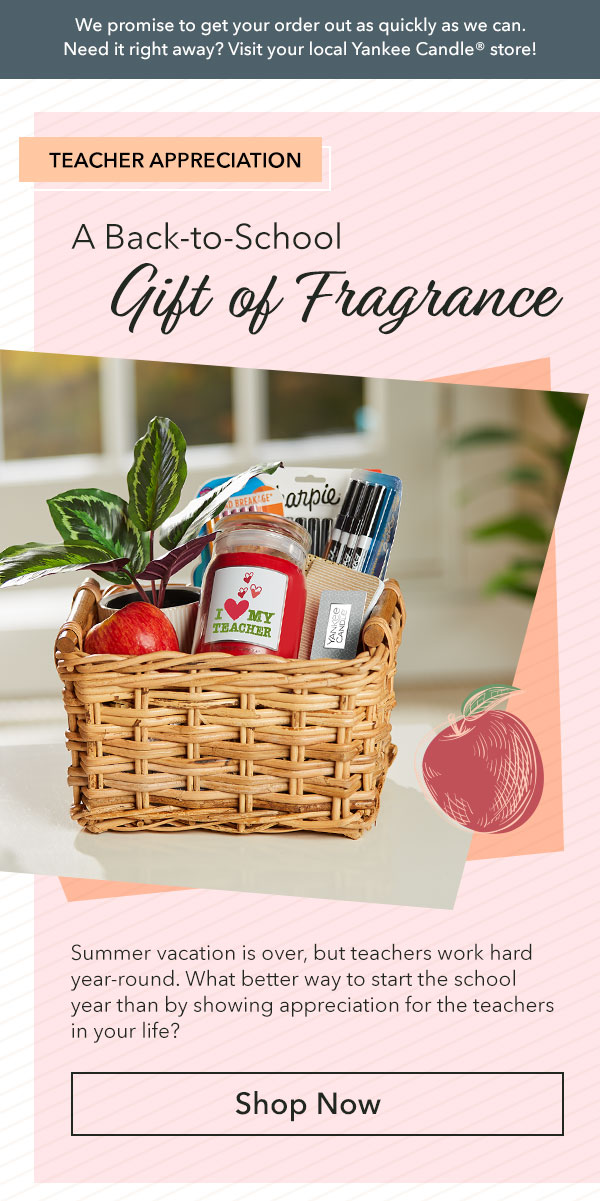 Teacher Appreciation - A Back-to-School Gift of Fragrance