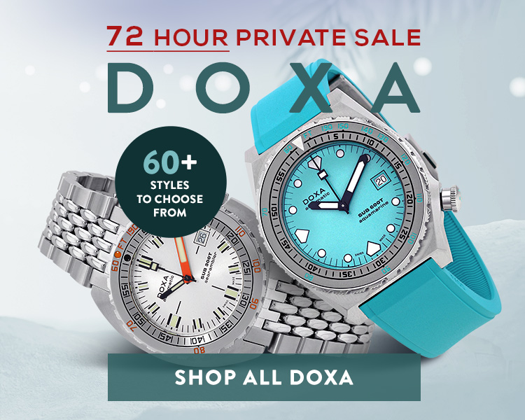 Private Sale DOXA WATCHES 3 Days Only Joma Shop