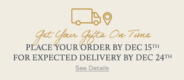 Holiday Shipping Order by Dec 15th