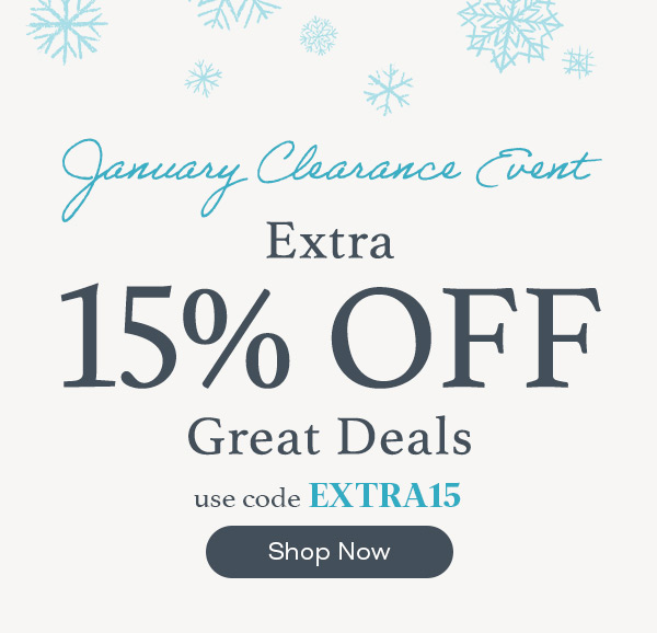 Extra 15% off Great Deals with EXTRA15