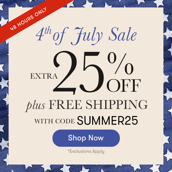Extra 25% off with code SUMMER25
