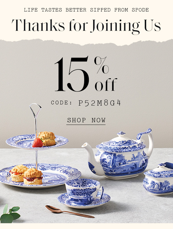 to Spode + 15 off Spode