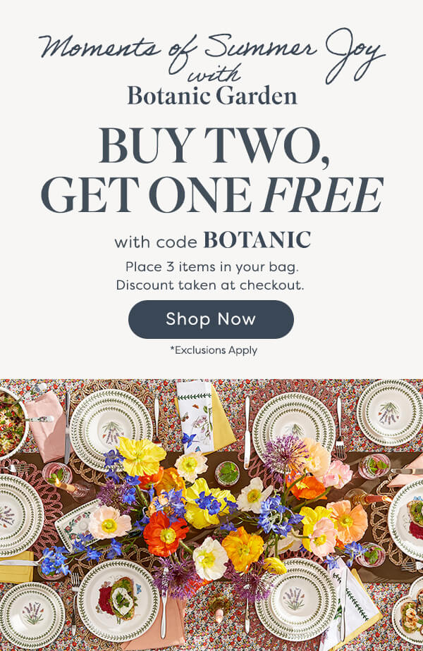Buy Two Get One Free on Botanic Garden