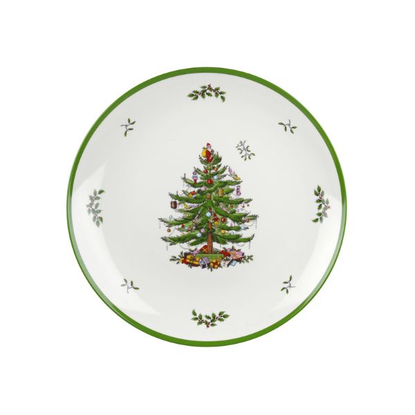 Christmas Tree 14 Inch Round Melamine Platter