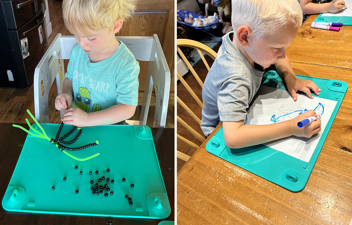 Busy Baby Mat: The innovative placemat tether system new parents LOVE (as seen on Shark Tank)