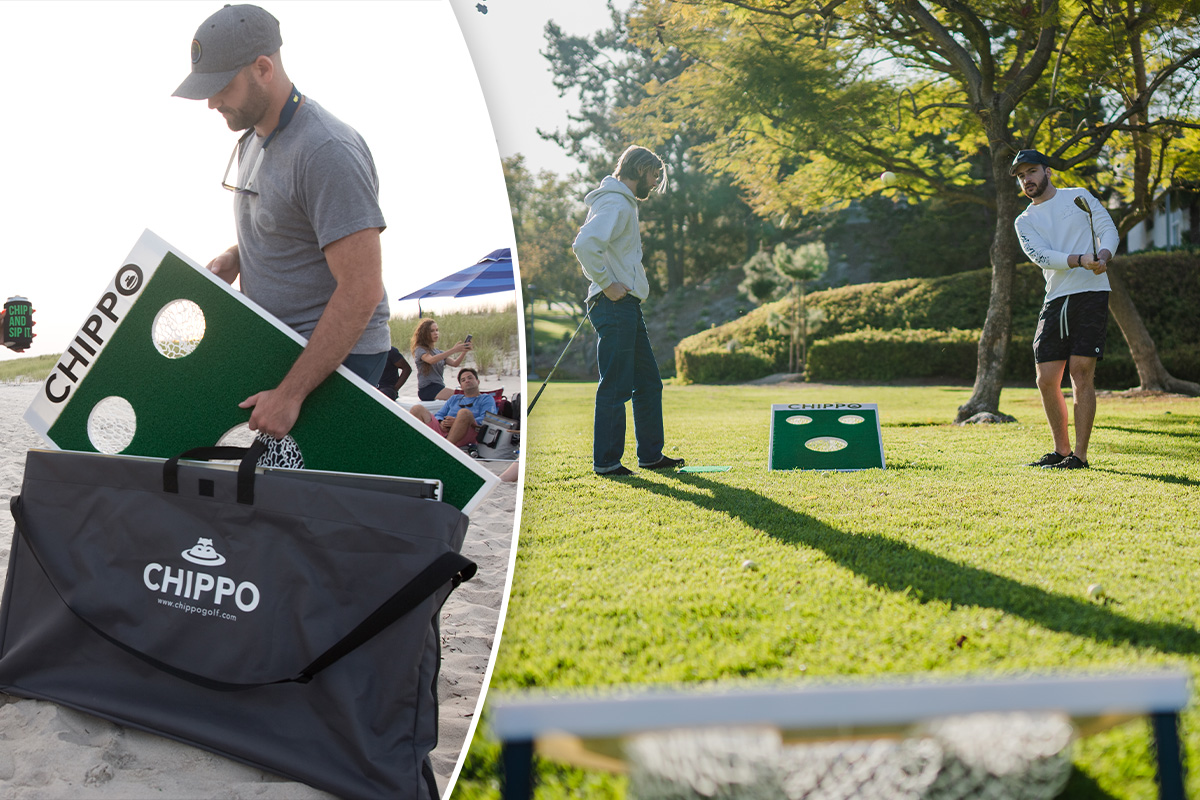 Chippo: A fast-paced golf game designed for the beach or backyard (it’s fast, fun, and easy to learn)