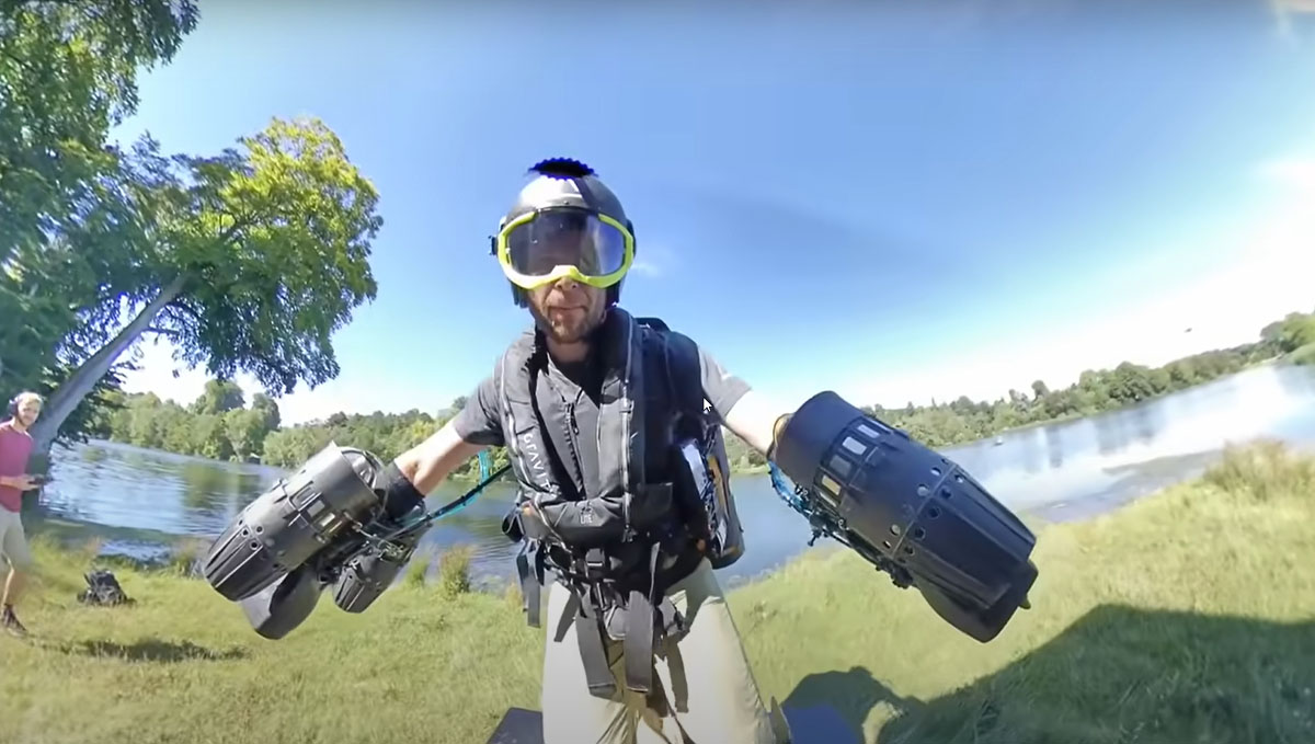Flying Man: Watch this incredible jet suit defy gravity